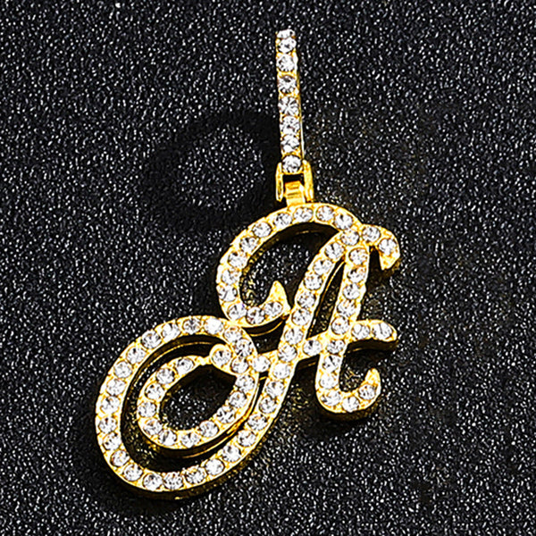 Hip hop accessories grass letter pendant melon seed buckle Cuban chain accessory