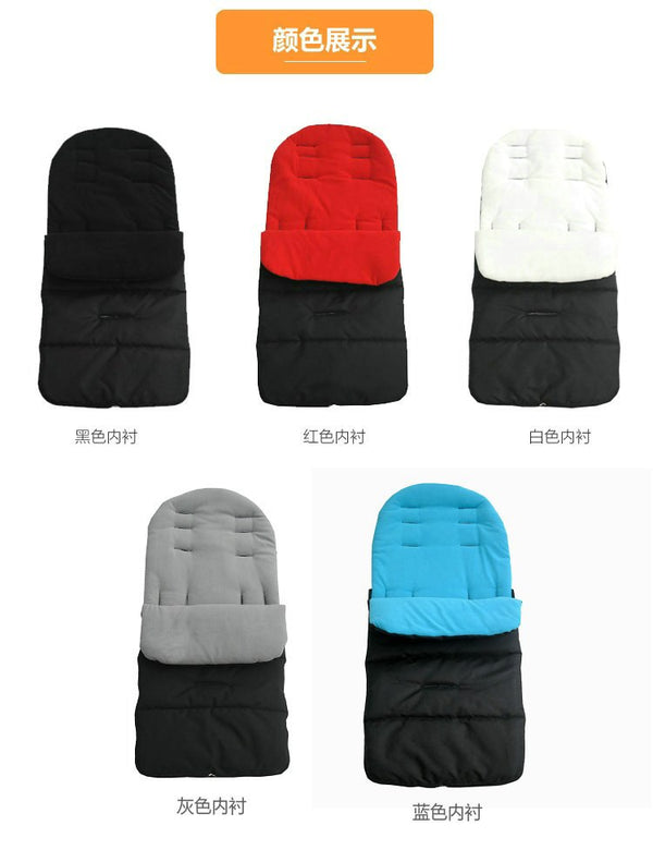 Baby Stroller Footmuff Carseat Sleep Bag Pram Polyester Envelop Strap On The Carriage Warm Booties winter autumn