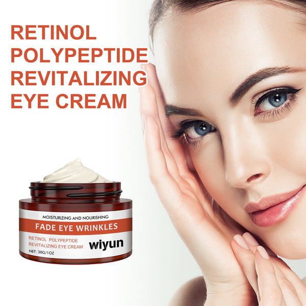 Retinol Polypeptide Revitalizing Eye Cream, Firming Skin Around Eyes Lighten Dark Circles Crow's Feet Moisturizing Eye Cream