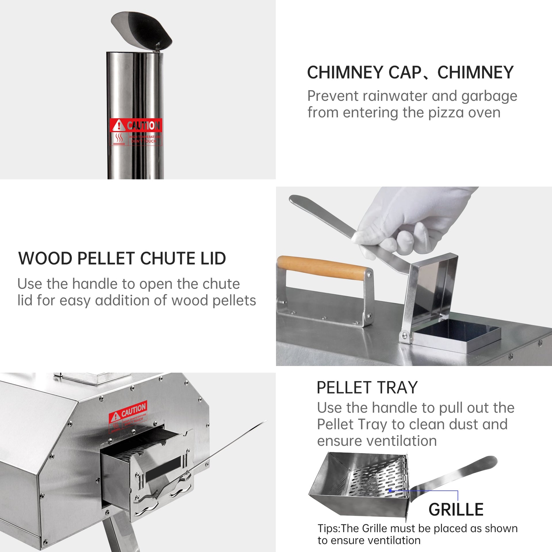 Stainless Steel Pizza Oven Outdoor 12