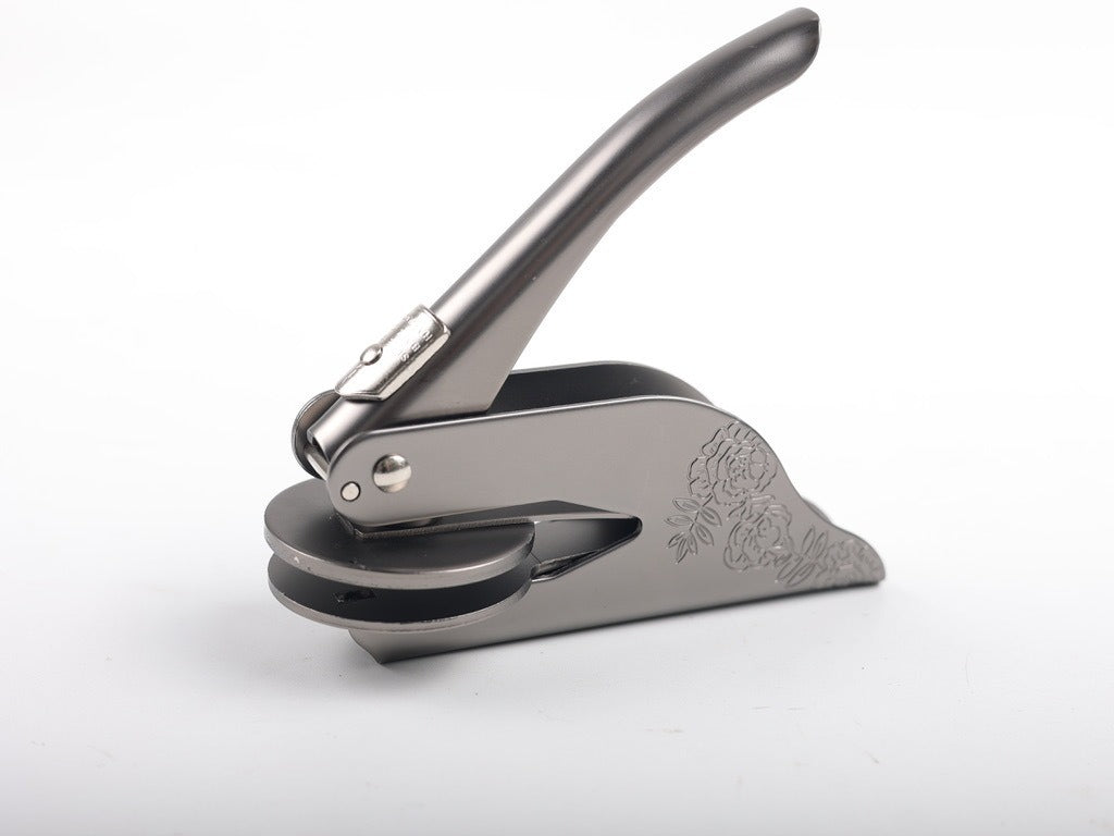 Customized non embroidered steel embossed pliers with steel seal engraved wedding pliers with steel seal logo