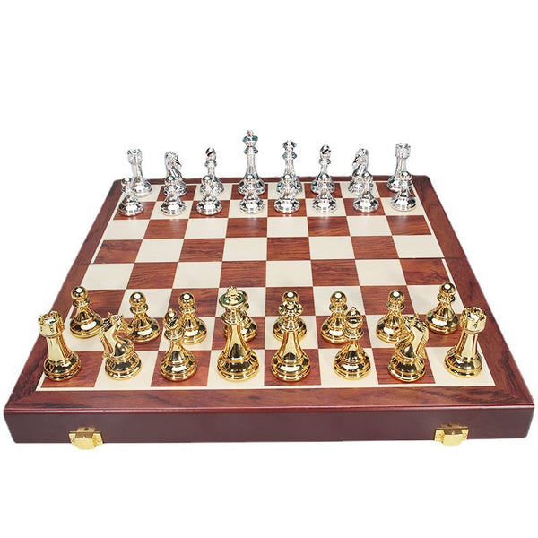 High end international chess set folding chessboard gift chess pieces children's chess pieces Western chess