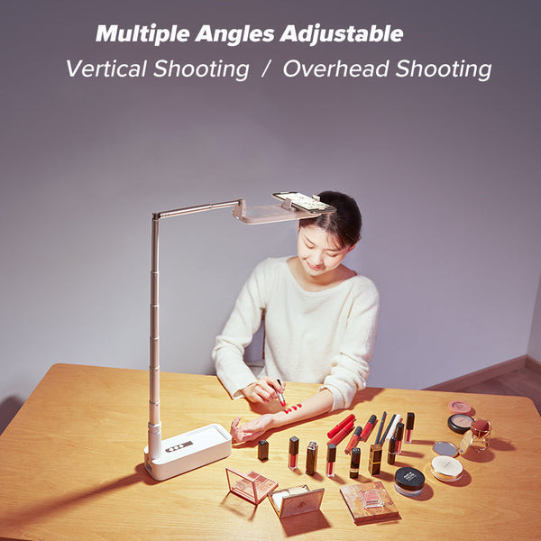 Simple new live broadcast bracket beauty fill light 1.3 meters floor multi-functional folding outdoor wireless bracket