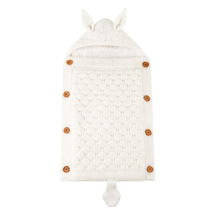 Baby Sleep Bag Newborn Sleepsack Warm Knitted Stroller Sleep Sack Toddler Knit Swaddling Blanket  for 1-12Months