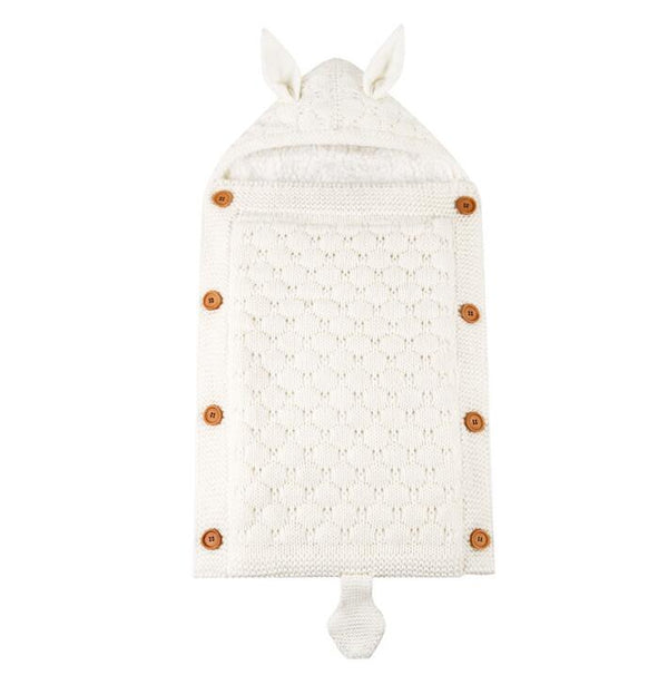Baby Sleep Bag Newborn Sleepsack Warm Knitted Stroller Sleep Sack Toddler Knit Swaddling Blanket  for 1-12Months