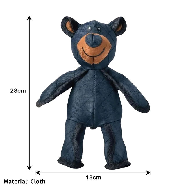 Mighty Bear Pet Soundmaking Toy Plush Interactive Dog Toy Grinding Cleaning Teeth Anti Bite Abreact Plaything Bear Pets Supplies