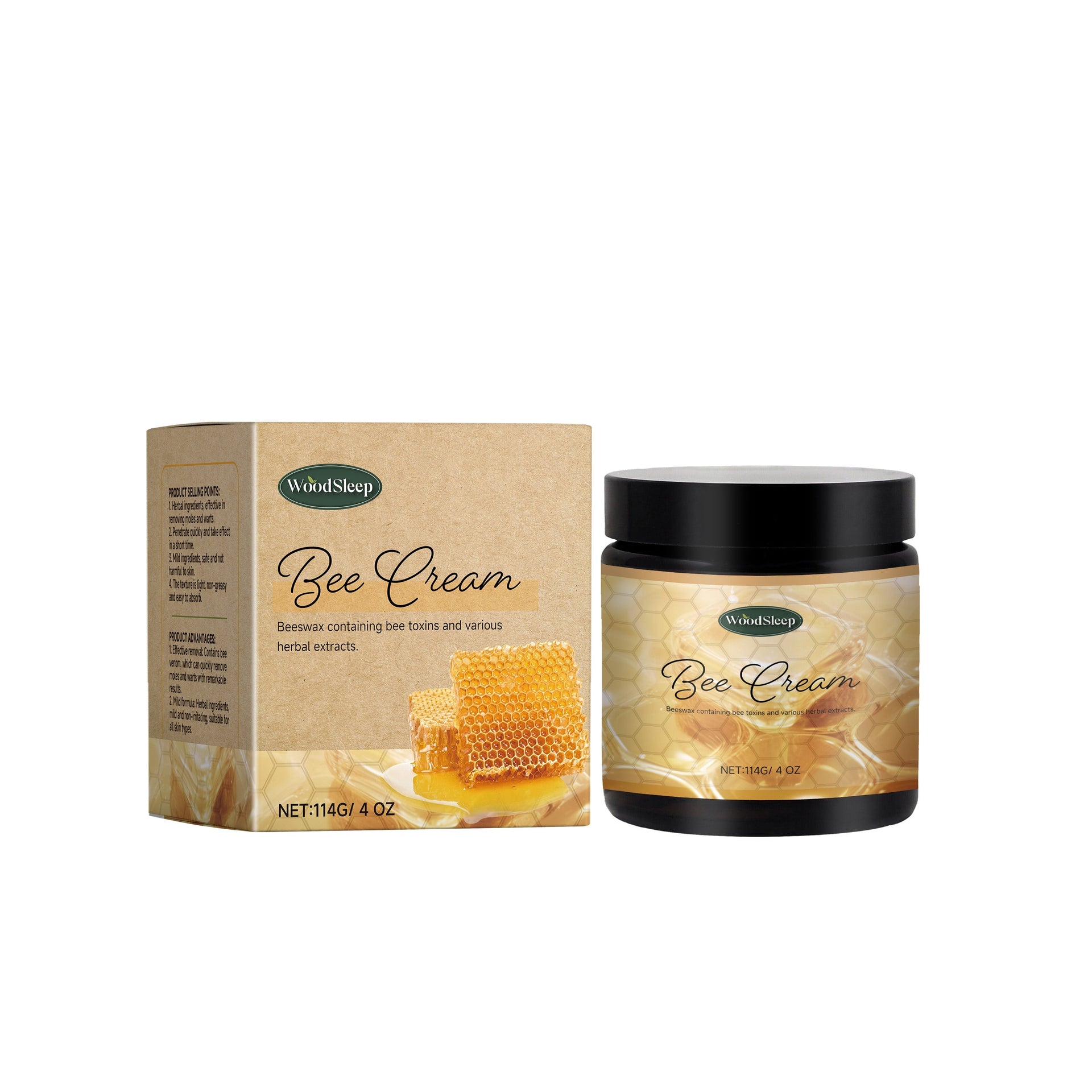 Woodsleep Bee Venom Creme Is A Skin Cleansing, Moisturizing, Gentle And Repairing Body Care Cream