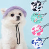 Fashion Dog Hat Adjustable Pet Bucket Hats with Ear Holes Summer Outdoor Round Brim Sun Hat for Samll Dogs Cats Pet Supplies