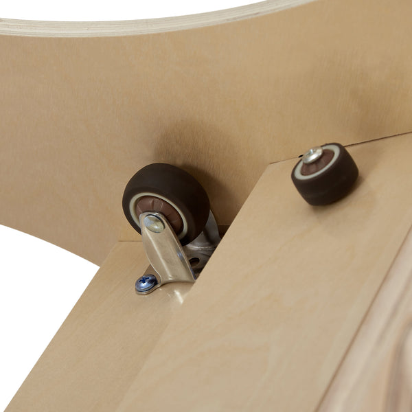 Indoor cat treadmill with carpet, tear device and latch natural wood, 39.4 inches long x 13.2 inches wide x 41.3 inches high