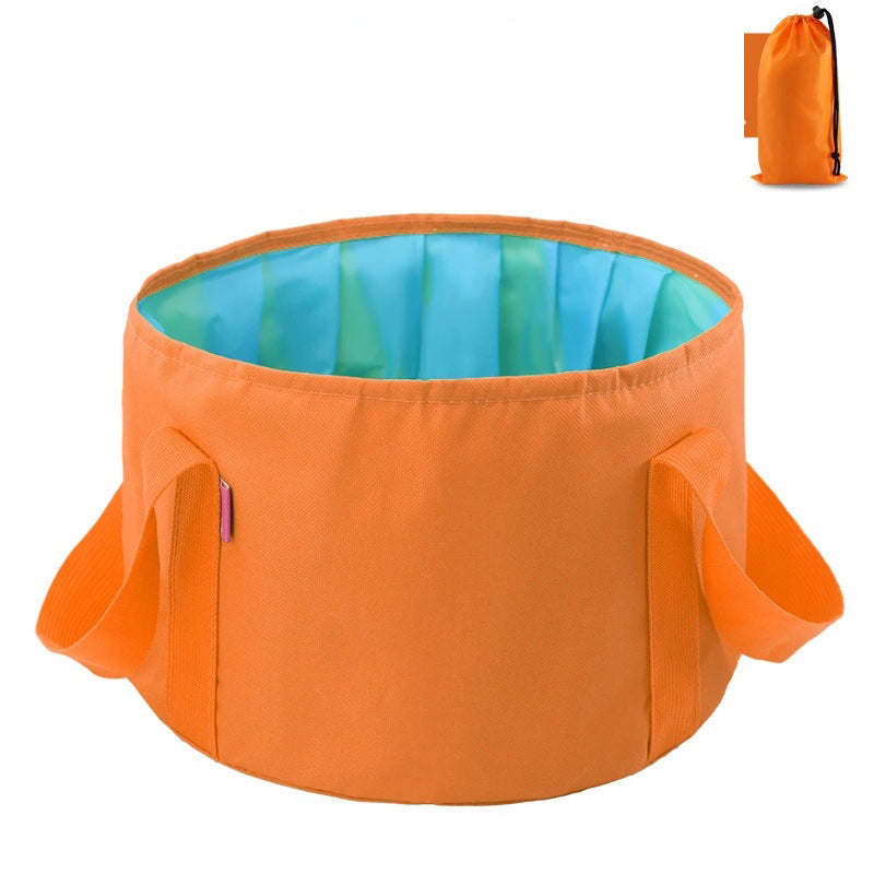 Multi-Purpose Outdoor Travel Portable Folding Bucket Foot Bucket Washbasin Camping Bucket Enlarged