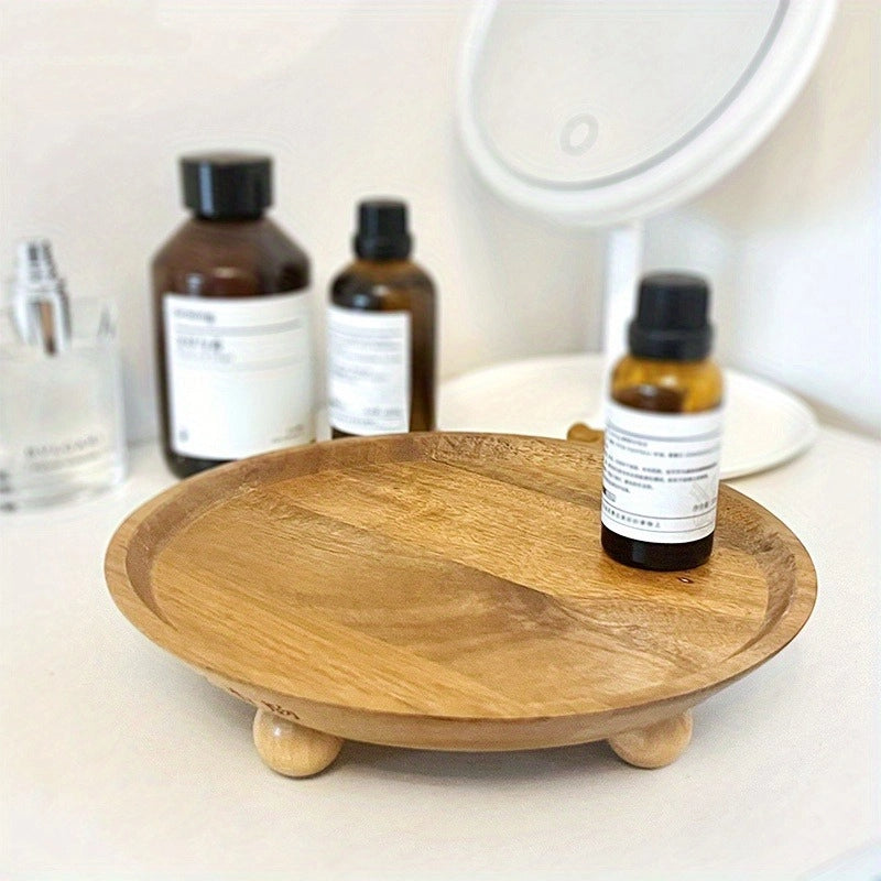 Acacia wooden fruit tray cake plate decoration Dim sum kitchen plate