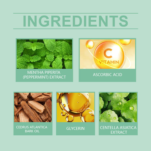 Mint Skin Care Essential Oil, Living Room Office Mint Fragrance Body Soothing Long-Lasting Moisture Lock To Enhance Skin