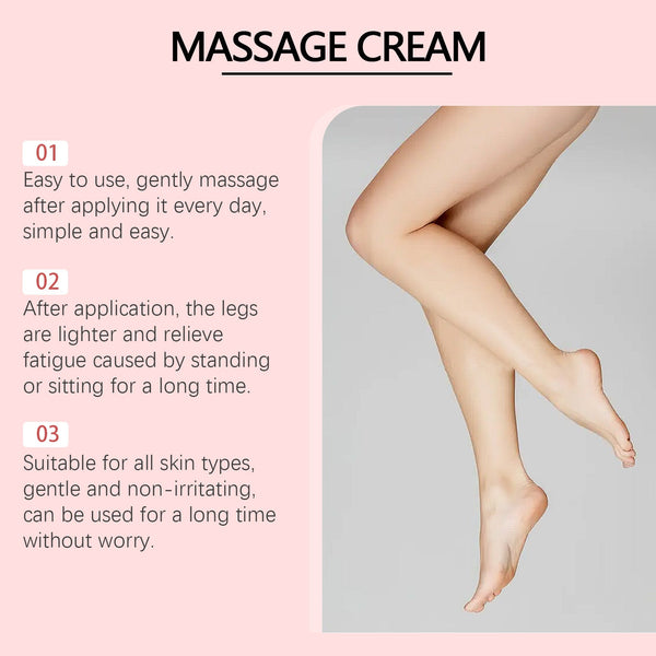 Herbal Leg Care Cream, Pamper And Massage Leg Skin To Relieve Leg Discomfort Daily Care Cream