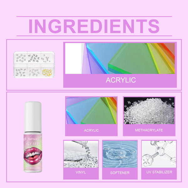 Fashion Teeth Set Diy Fashion Teeth Set Dental Beauty Decoration Drill Combination Personality