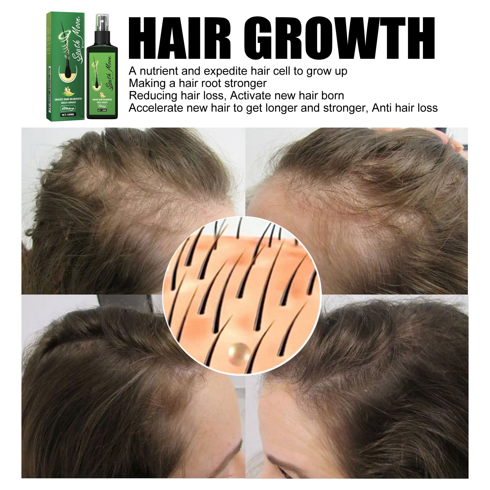 Hair Care Spray Nourishing And Nourishing Hair Massage Repair Hair And Scalp Care Solution