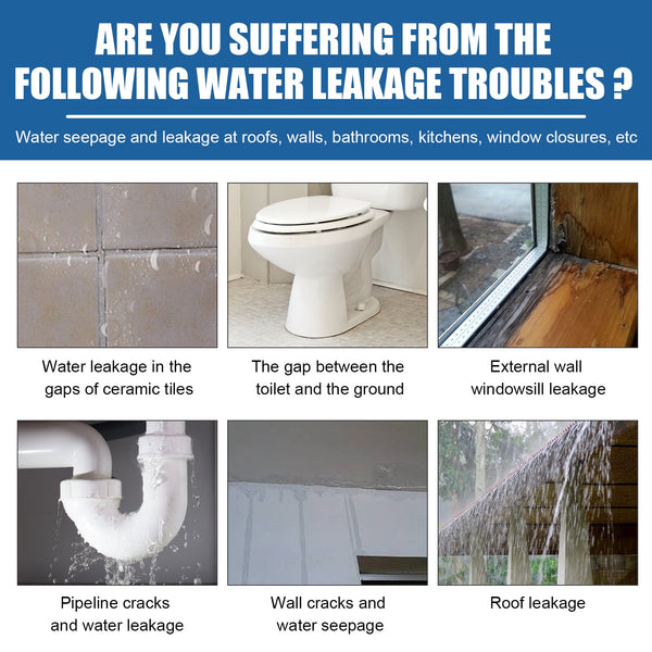 Transparent Waterproof Adhesive, Multi-functional Waterproof And Leakproof Sealing Paint For Household Kitchen And Bathroom Plumbing Roof Walls