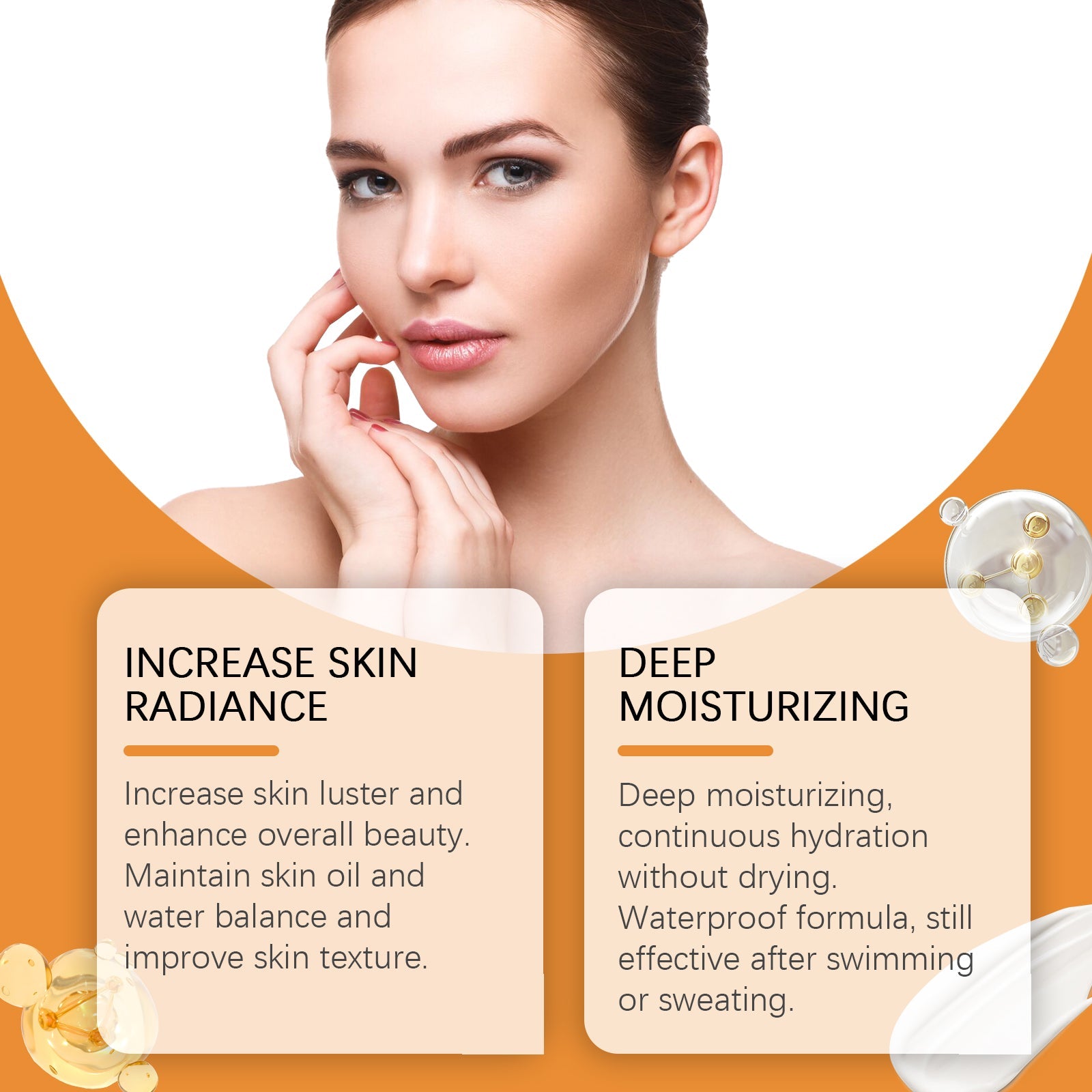 Moisturizing Face Protection Cream Moisturizes Refreshing Breathable and Isolating Outdoor UV Skin Protection Lotion