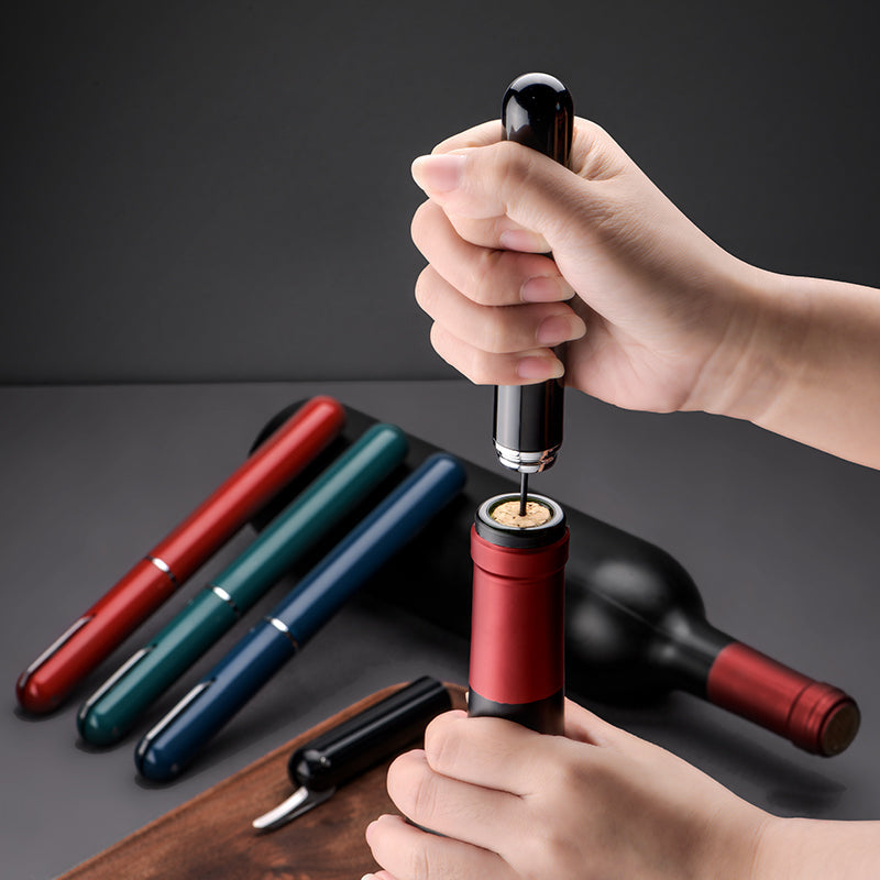 New Beautiful Fashion Pen-Shaped Wine Cork Air Pressure Creative Wine Corkscrew