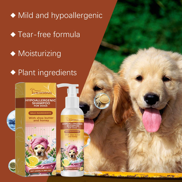 Shampoo For Dogs Gentle Cleansing Shampoo For Dog Hair Moist, Smooth And Tangle-Free