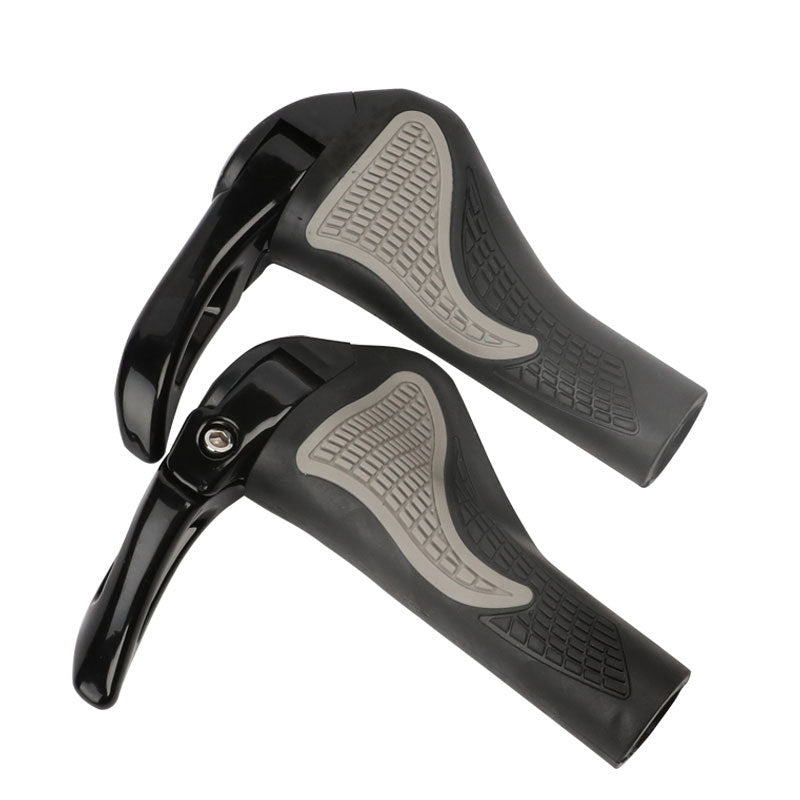 Mountain Bike Ergonomic Vice Handle Claw Handle Aluminum Alloy Grip (A Horn)