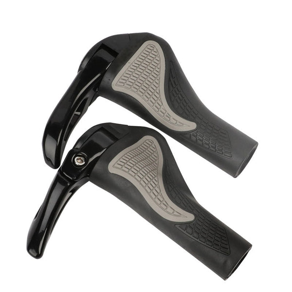 Mountain Bike Ergonomic Vice Handle Claw Handle Aluminum Alloy Grip (A Horn)