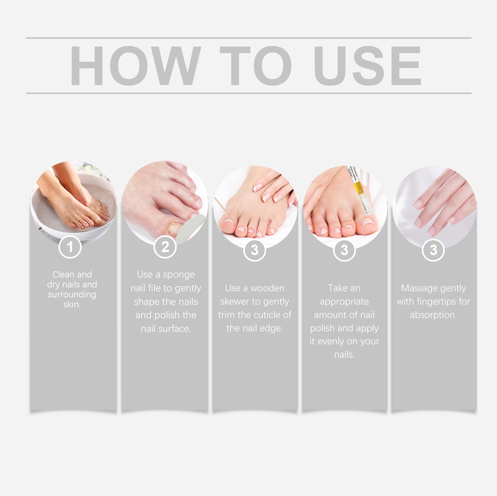 Nail Care Solution Set Improves Soft Nails By Moisturizing Cuticle And Repairing Nails