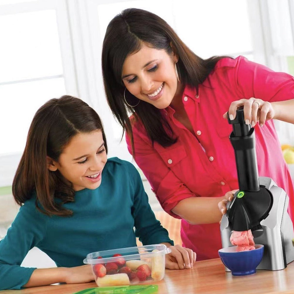 Household electric ice cream fruit yogurt machine ice cream machine children's ice cream making machine