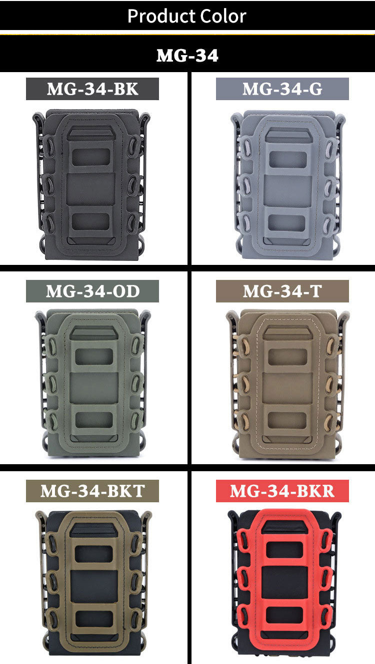 Live CS Tactical Waist Hanging Box 5.56&7.62 Elastic Scorpion Quick Pull Outdoor Multi purpose Kit