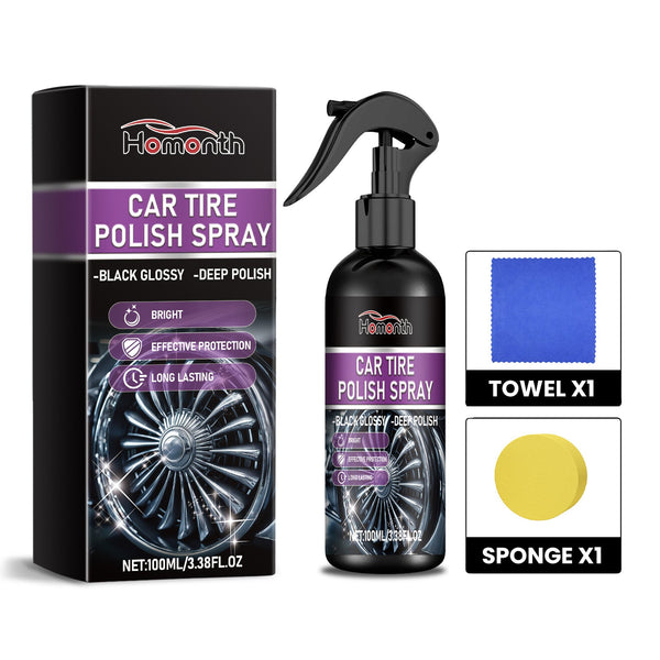 Automobile Tire Polish, Tire Stain Cleaning Refurbished Waterproof Anti-Fouling Protection Tire Aging