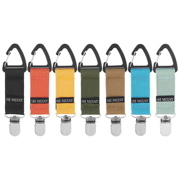 Outdoor travel straw hat clip multifunctional glove clip towel clip triangular ribbon buckle mountain buckle