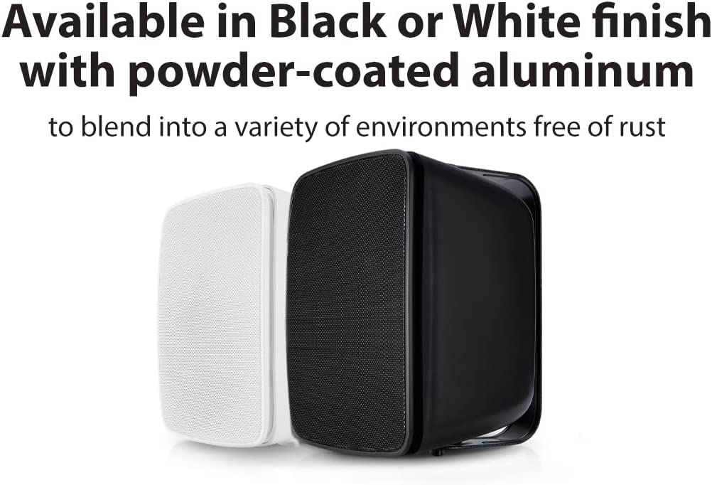 SoundPro Dual Bluetooth Weatherproof Indoor & Outdoor Wall-Mount Loudspeakers