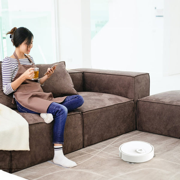 **3-in-1 Sweeping Robot: USB Charging, 1000Pa Suction, Auto-Clean for Pet Hair, Carpets & Floors**