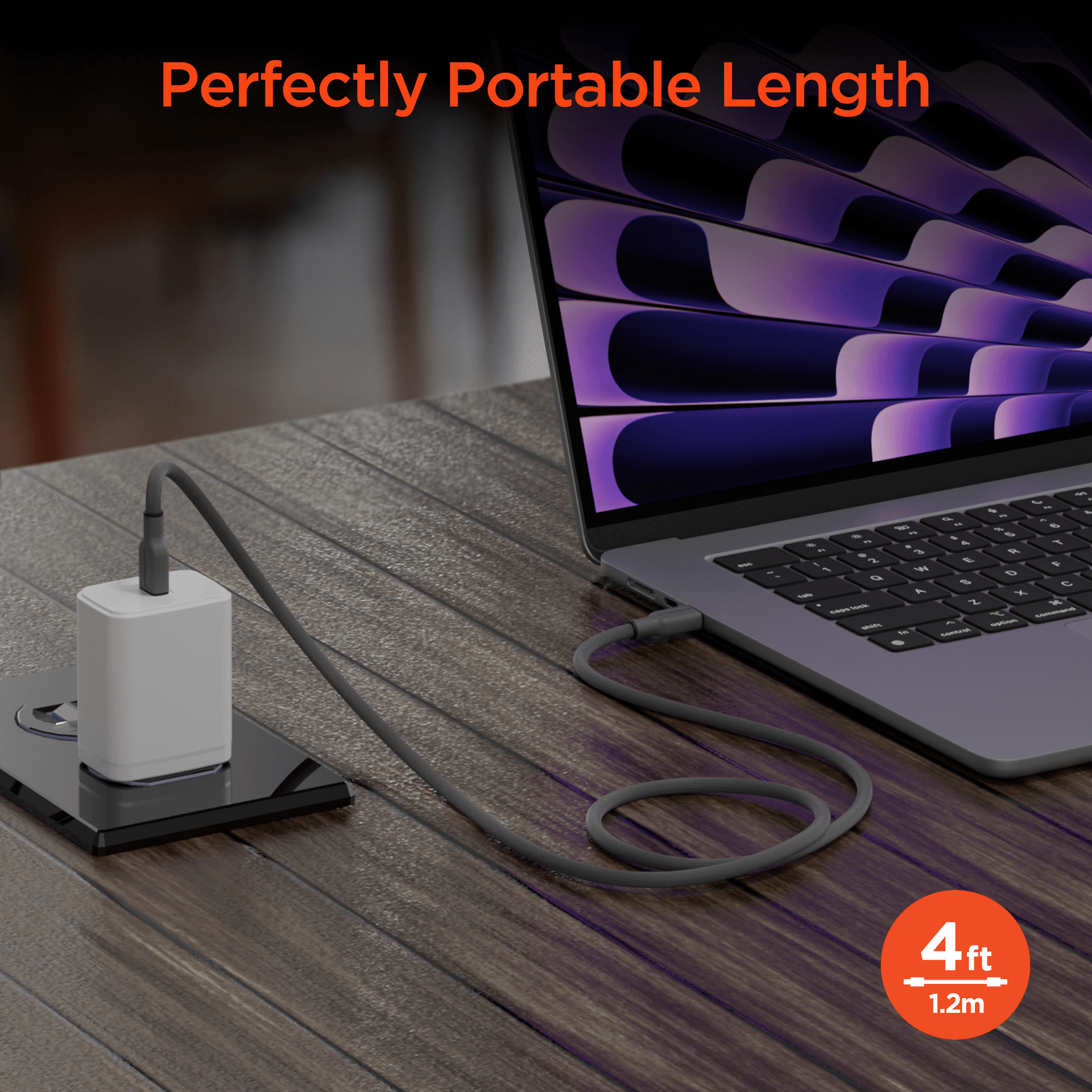 HyperGear Flexi PRO USB-C to USB-C Cable 4ft