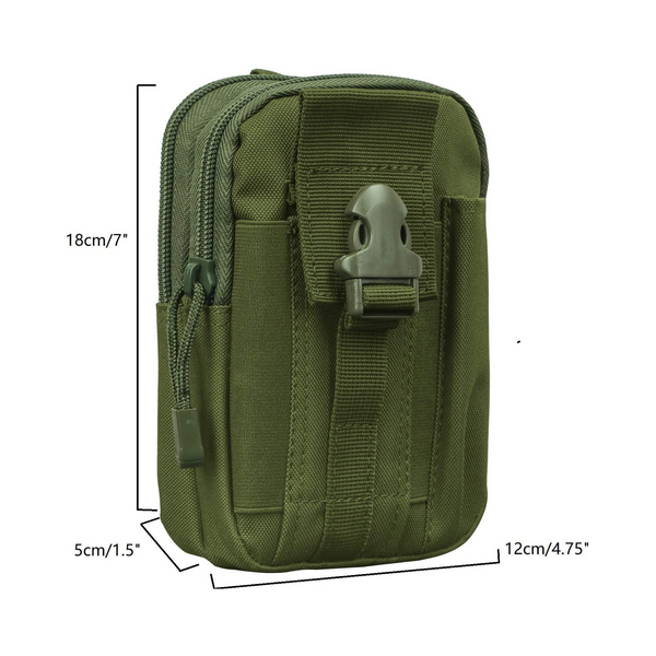 JupiterGear Tactical MOLLE Military Pouch Waist Bag for Hiking, Running and Outdoor Activities