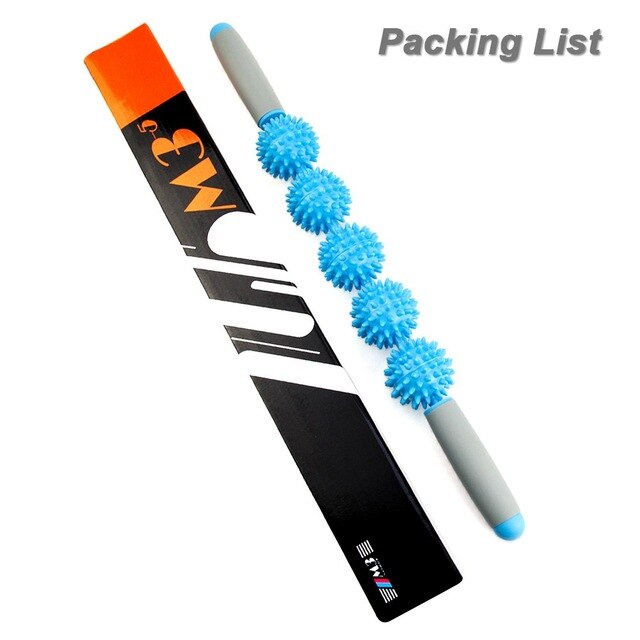 MMuscle Roller Massage Roller Stick with Point Spiky Ball Back Roller