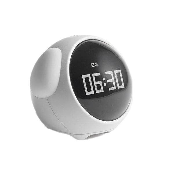 Cute Cartoon Digital Alarm Clock with Light and Emotion Function for Kids