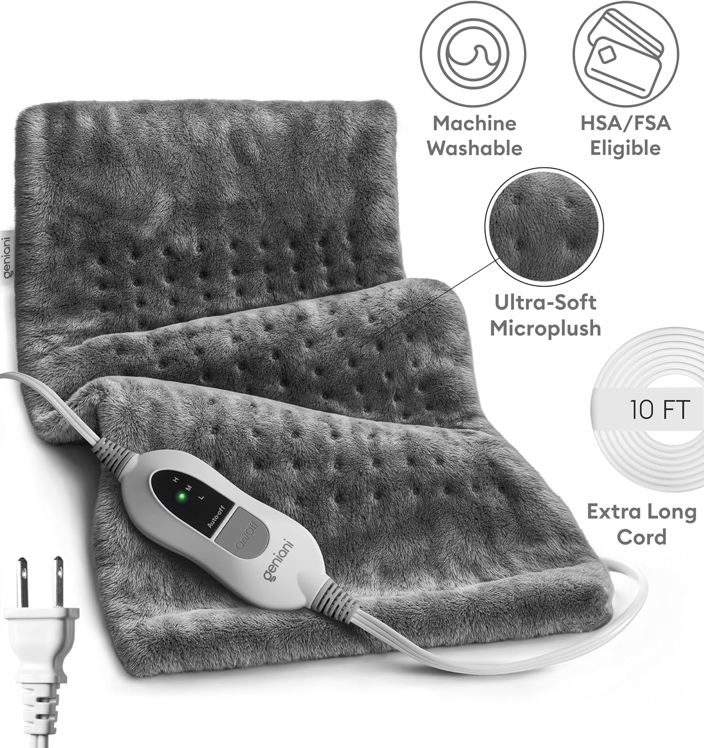 Heating Pad XL, Tabby Gray