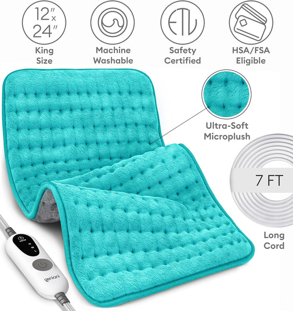 Heating Pad XL, Double-sided, Viridian Green