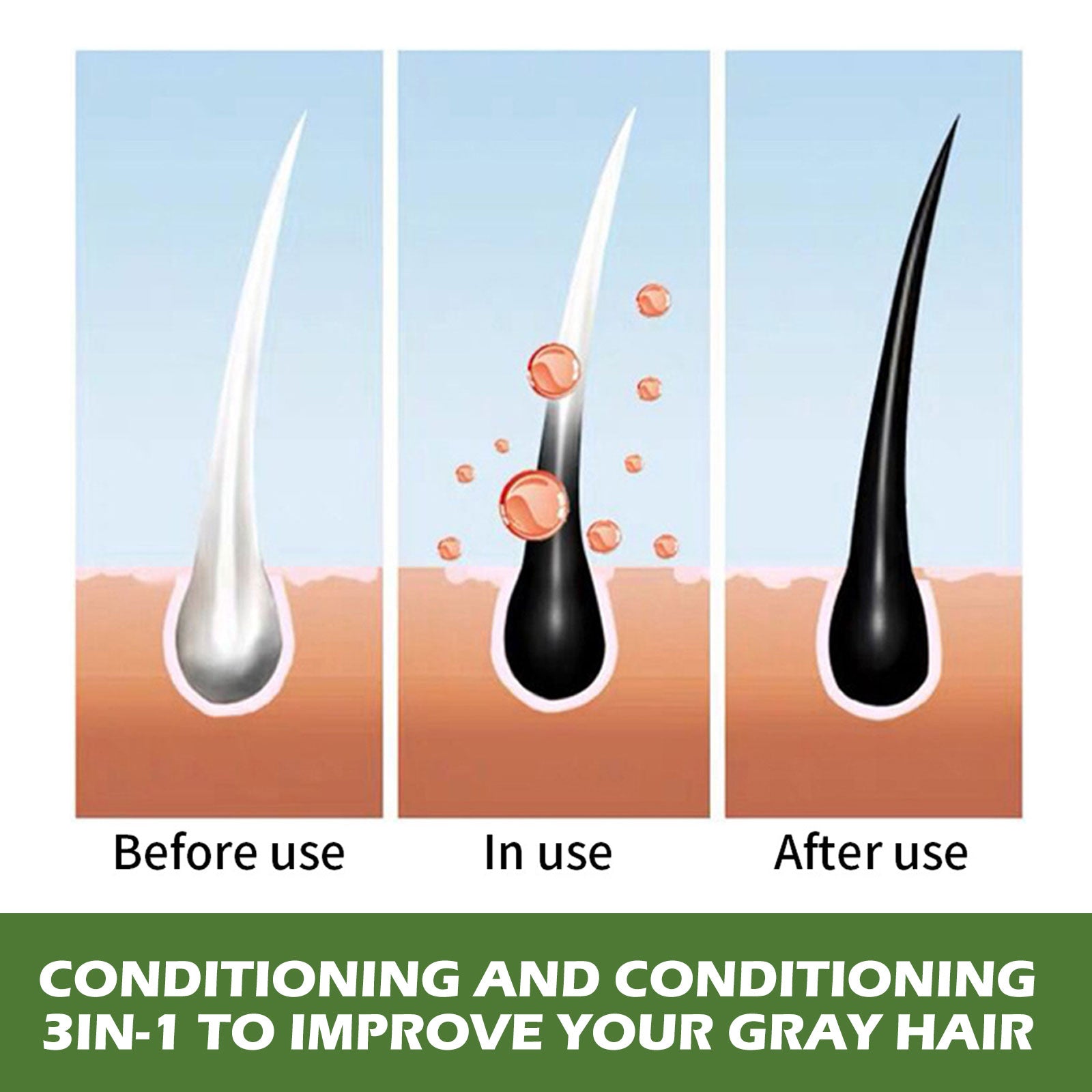 Plant Bubble Hair Natural Black Hair Dark Hair Hair Care Easy Color Lasting Mild Not Irritating