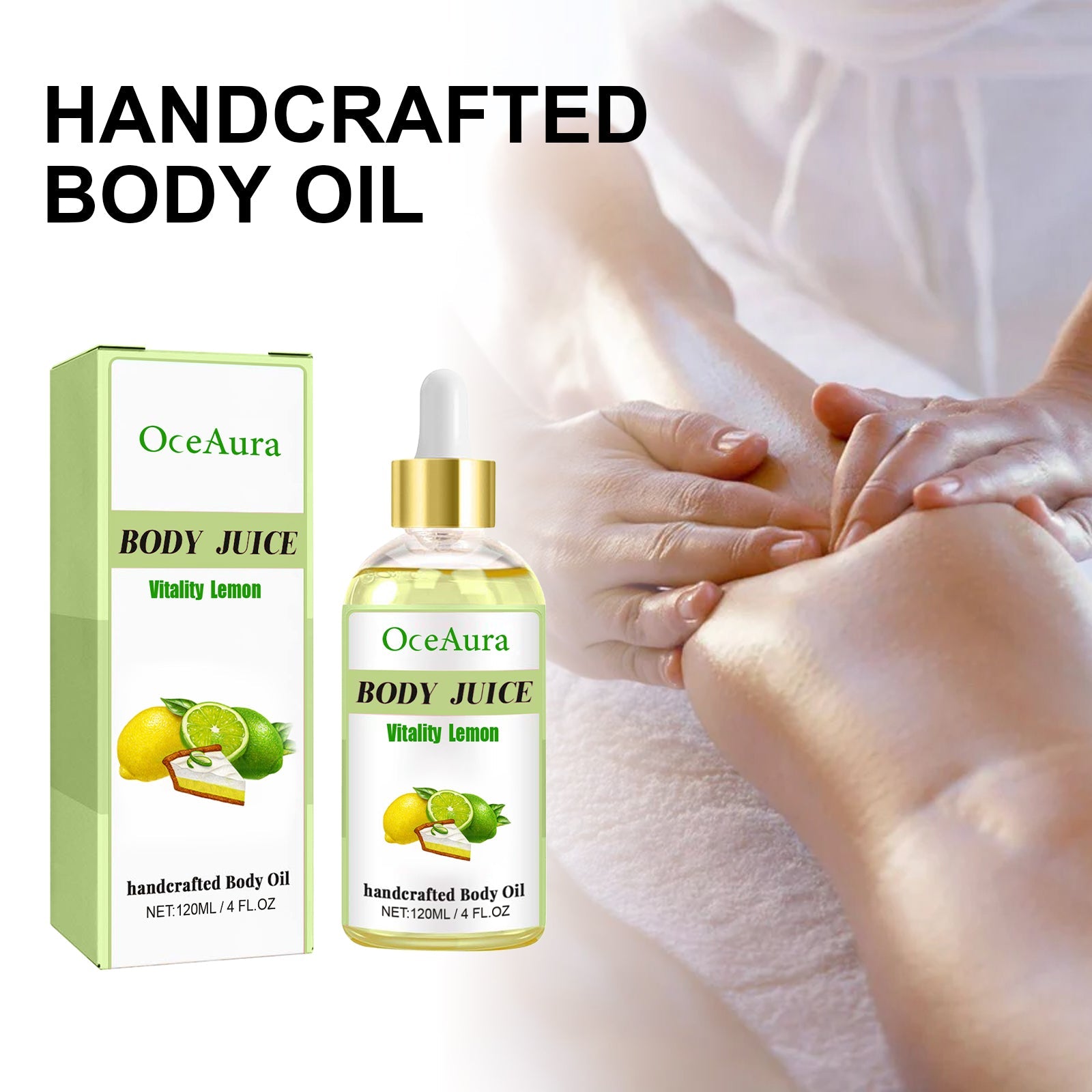 Handcrafted Body Oil, Moist Curing Firming Skin Relief Fatigue Plant Aroma Aromatic Therapy Oil