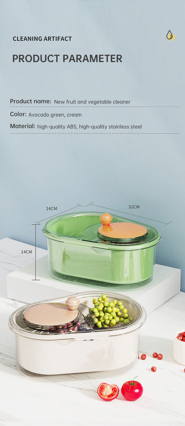 Fruit and vegetable washer drain basket household washing machine kitchen ingredients washing basket