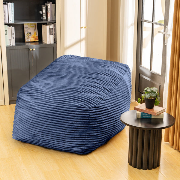 Faux Fur Classic Bean Bag blue