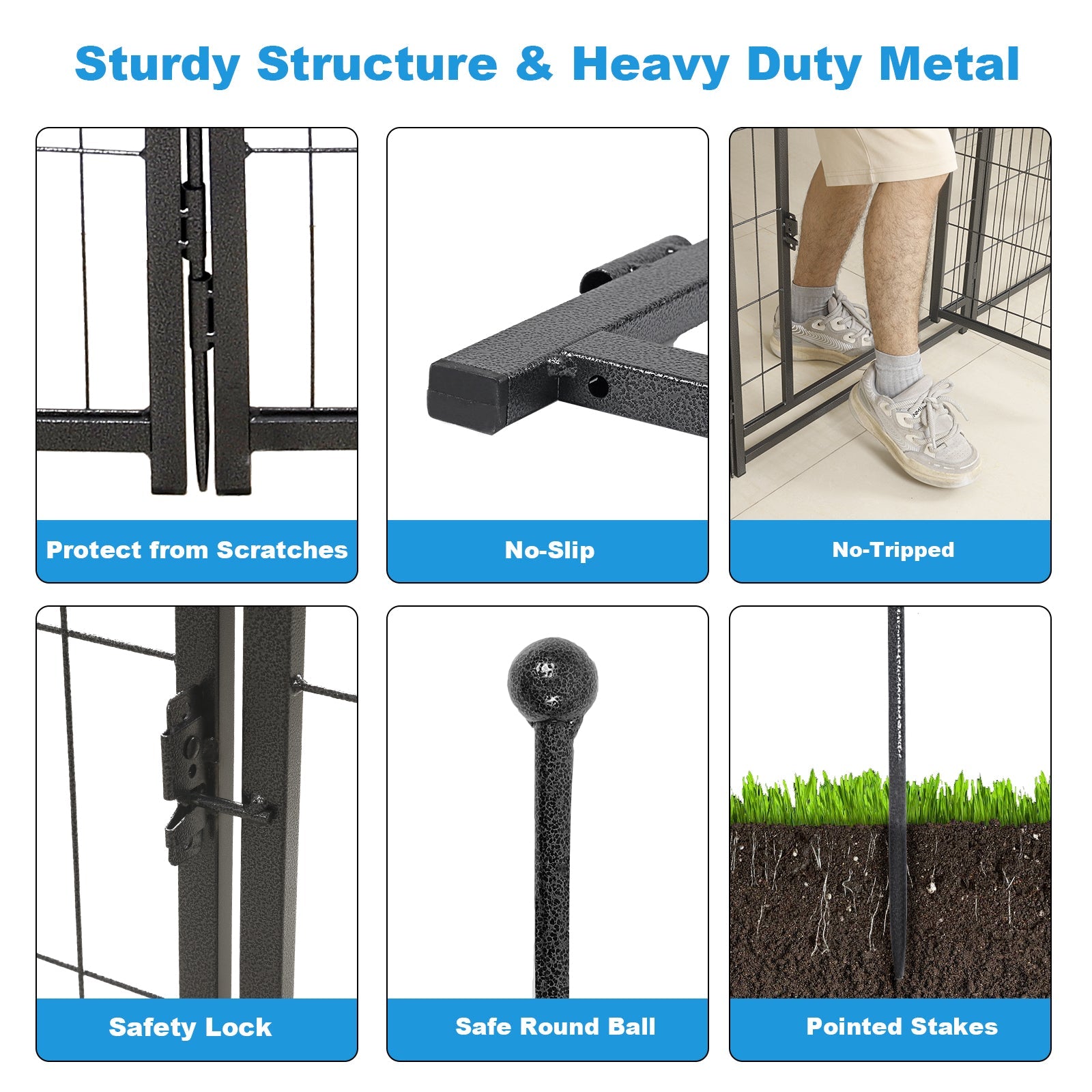 16 Panels Dog Playpen for outdoor,yard,camping,24