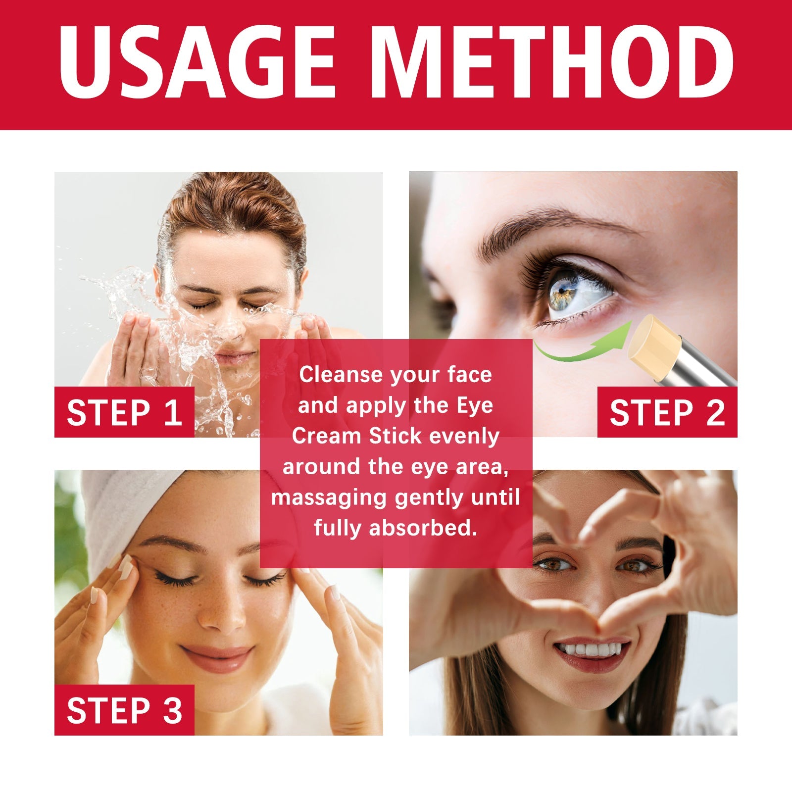 Retinol Eye Stick, Firming And Lightening Fine Lines, Dark Circles And Bright Eyes Eye Cream