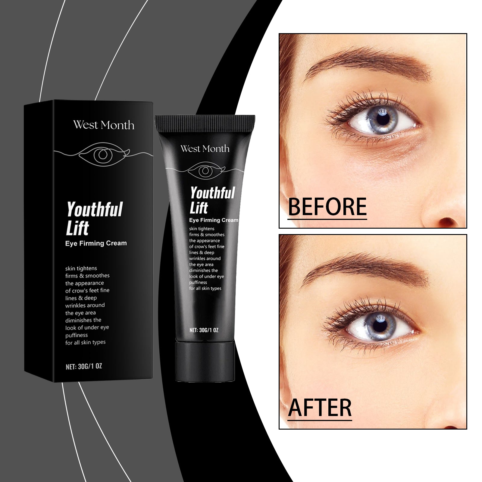Nourishing Repair Eye Cream, Gentle Firming Eye Skin Moisturizing Elastic Moisturizing Care Eye Cream