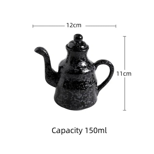 Ceramic Blue and White Kuibai Oil Pot Vinegar Bottle Oil Bottle Vinegar Pot Seasoning Pot Soy Sauce Hotel Restaurant