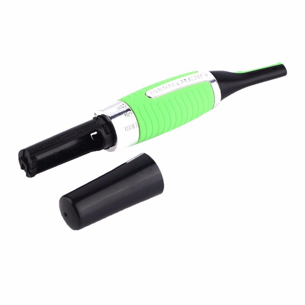 Micro Precision Eyebrow Ear Nose Trimmer Removal Clipper Shaver Personal Electric Built In LED Light Face Care Hair Trimmer