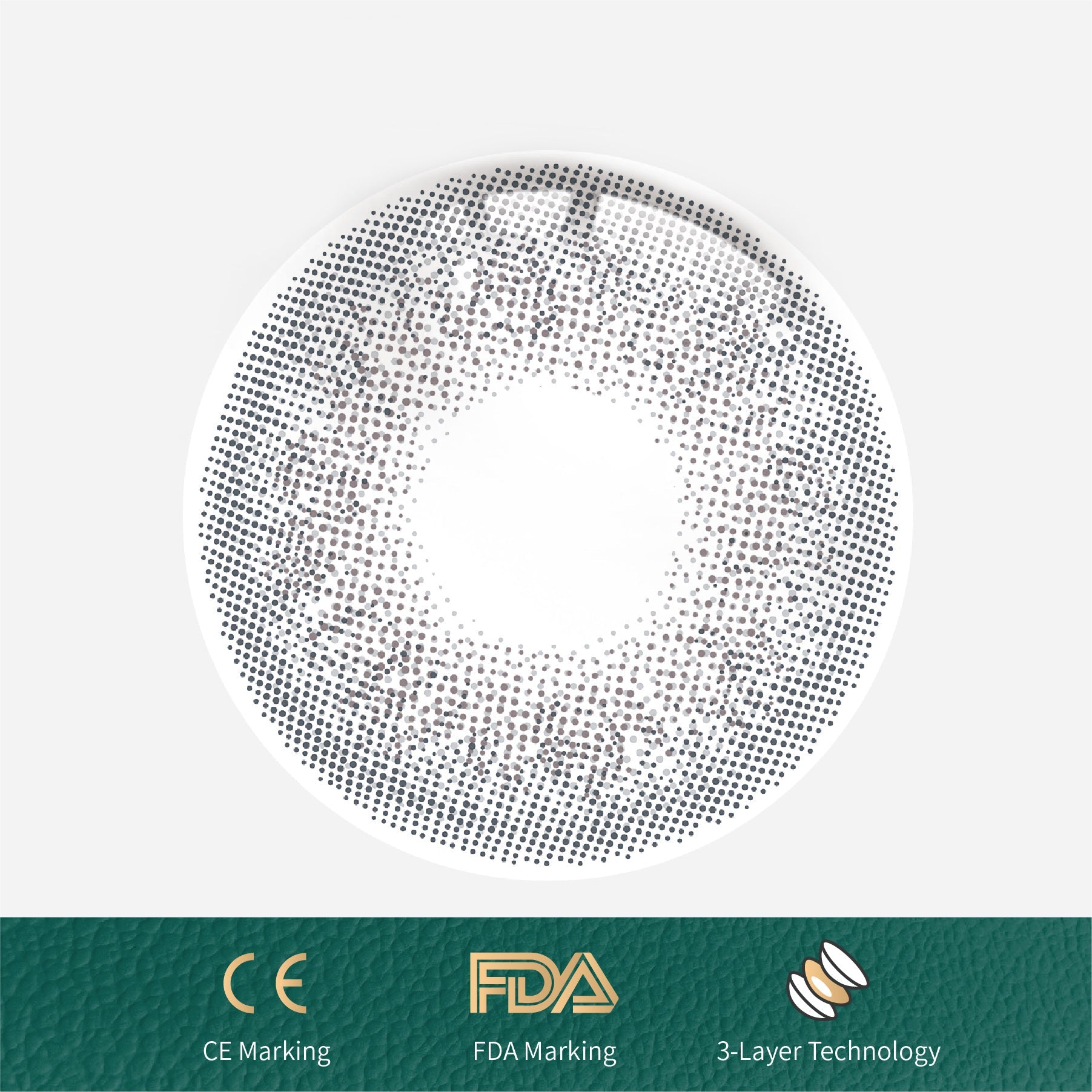 1Pcs FDA Certificate Eyes Beautiful Pupil Colorful Girl Cosplay Contact Lenses GRAY