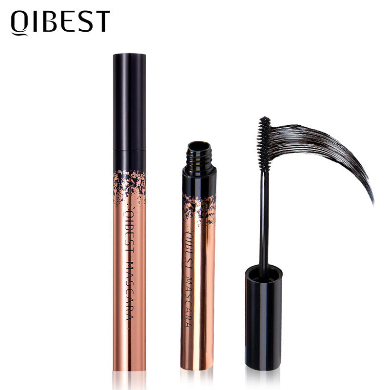 QIBEST Mascara Natural Slender Curling Waterproof Anti-Sweat Mascara Magic Thick And Long Without Blooming