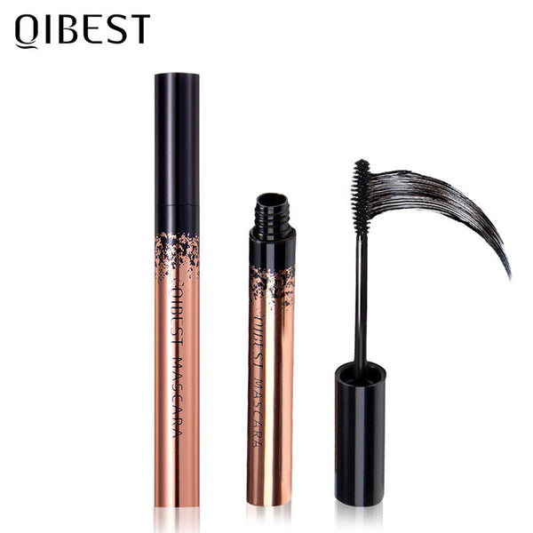 QIBEST Mascara Natural Slender Curling Waterproof Anti-Sweat Mascara Magic Thick And Long Without Blooming